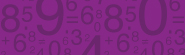 Purple box with numbers and symbols.